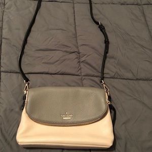 Kate Spade Gray and Cream Crossbody Bag